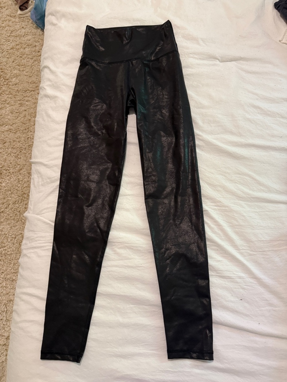 Aerie Shiny Black High-Waist Leggings